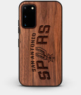 Best Walnut Wood San Antonio Spurs Galaxy S20 FE Case - Custom Engraved Cover - Engraved In Nature