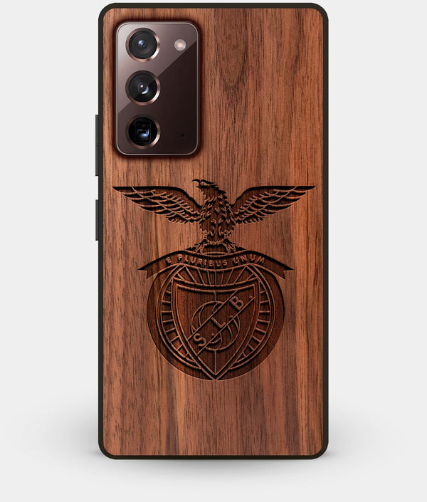 Best Custom Engraved Walnut Wood S.L. Benfica Note 20 Case - Engraved In Nature