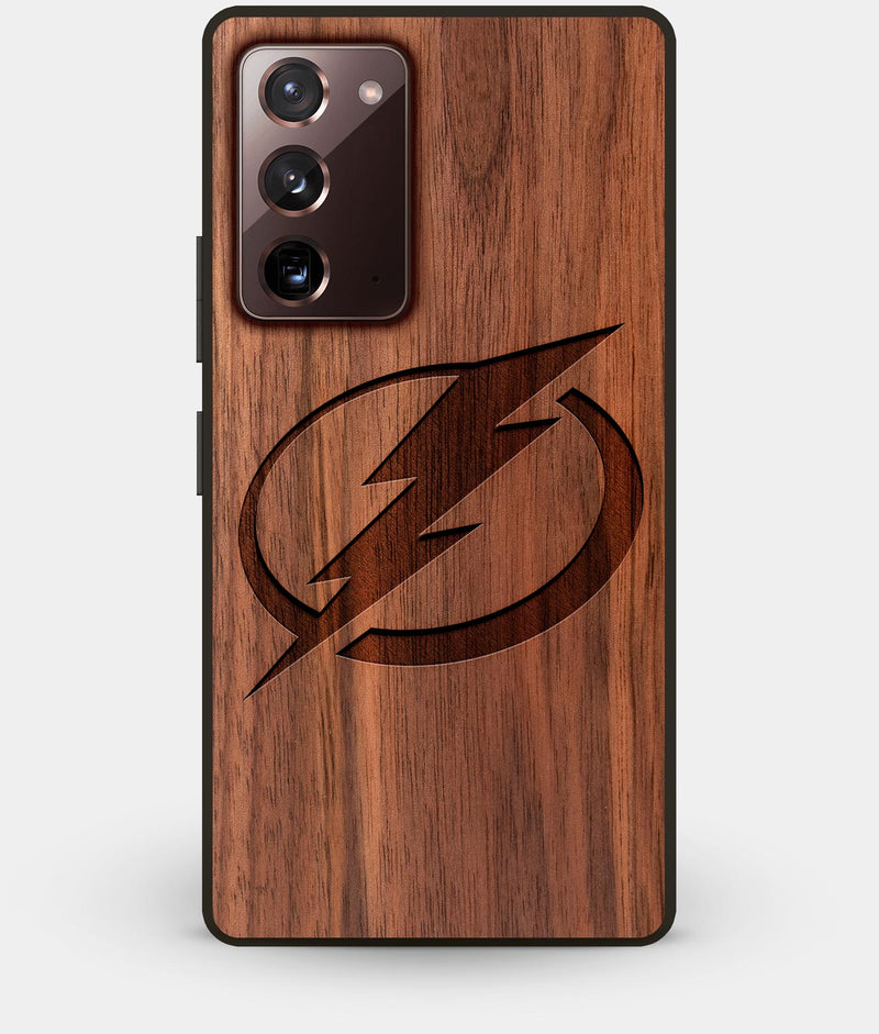 Best Custom Engraved Walnut Wood Tampa Bay Lightning Note 20 Case - Engraved In Nature