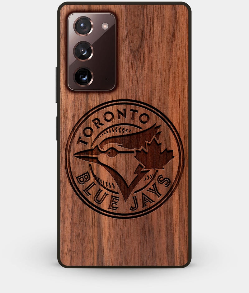 Best Custom Engraved Walnut Wood Toronto Blue Jays Note 20 Case - Engraved In Nature