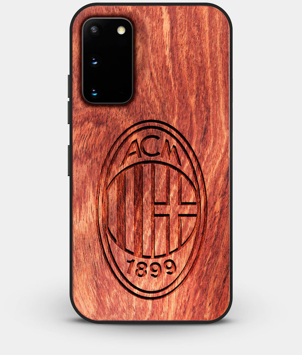 Best Custom Engraved Wood A.C. Milan Galaxy S20 Case - Engraved In Nature