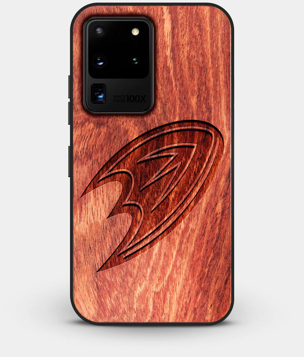 Best Custom Engraved Wood Anaheim Ducks Galaxy S20 Ultra Case - Engraved In Nature