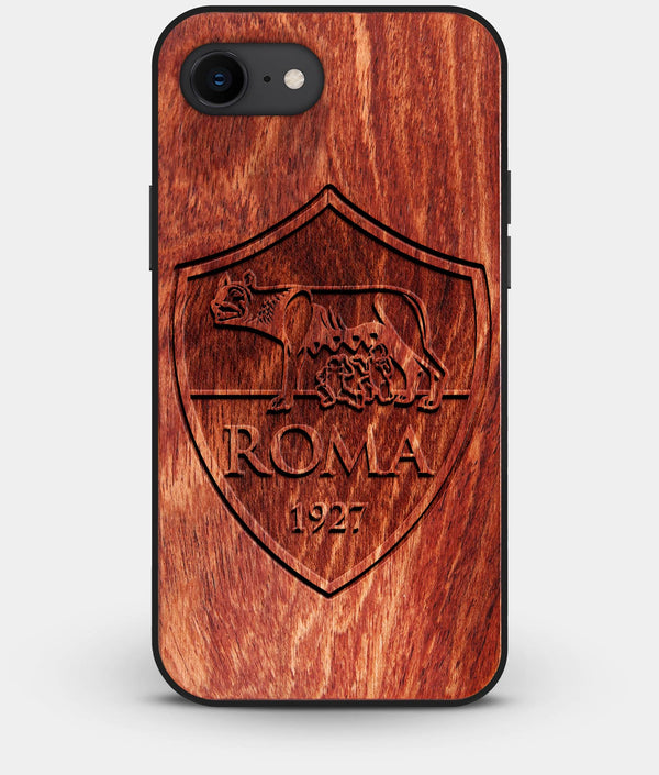 Best Custom Engraved Wood A.S. Roma iPhone 7 Case - Engraved In Nature