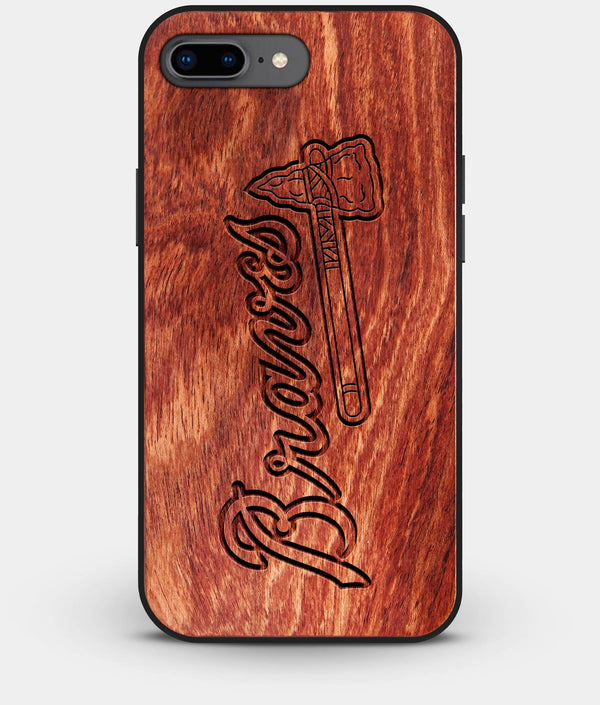 Best Custom Engraved Wood Atlanta Braves iPhone 7 Plus Case - Engraved In Nature