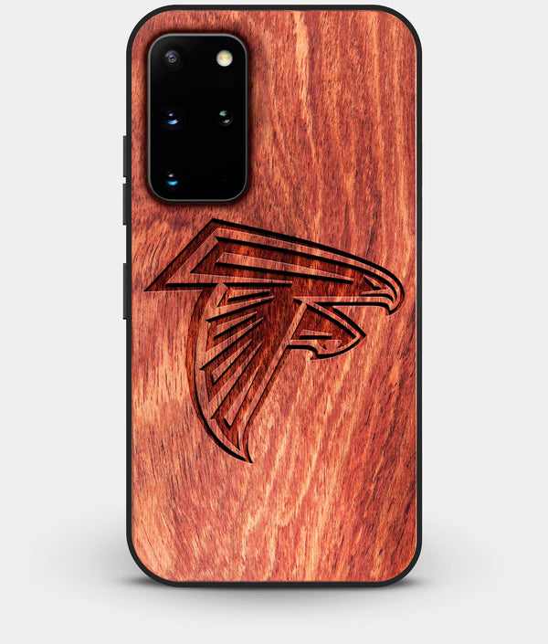 Best Custom Engraved Wood Atlanta Falcons Galaxy S20 Plus Case - Engraved In Nature