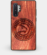 Best Custom Engraved Wood Atlanta Hawks Note 10 Plus Case - Engraved In Nature