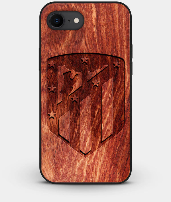 Best Custom Engraved Wood Atletico Madrid iPhone 7 Case - Engraved In Nature