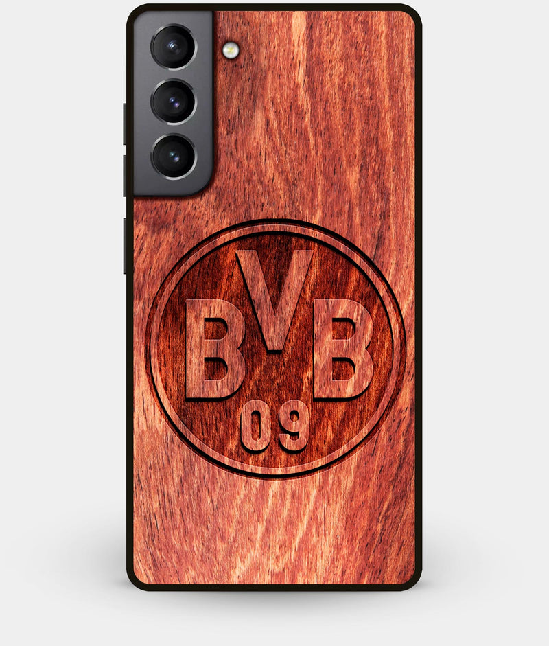 Best Wood Borussia Dortmund Galaxy S21 Plus Case - Custom Engraved Cover - Engraved In Nature