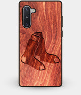 Best Custom Engraved Wood Boston Red Sox Note 10 Case - Engraved In Nature