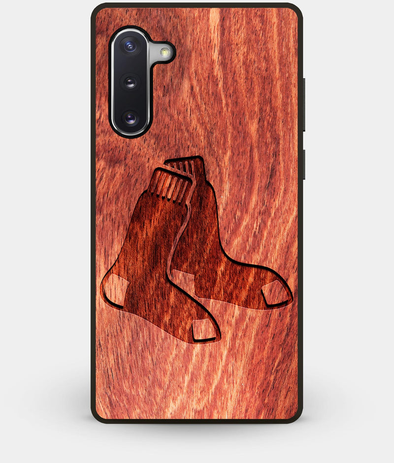 Best Custom Engraved Wood Boston Red Sox Note 10 Case - Engraved In Nature