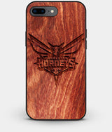 Best Custom Engraved Wood Charlotte Hornets iPhone 8 Plus Case - Engraved In Nature