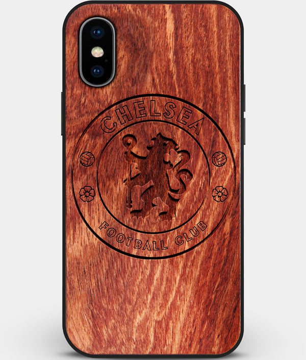 Wood Tennessee Titans iPhone X/XS Case, Custom Mahogany Wood Tennessee  Titans Cover