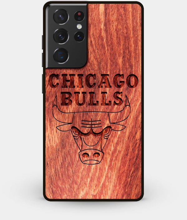 Best Wood Chicago Bulls Galaxy S21 Ultra Case - Custom Engraved Cover - Engraved In Nature