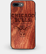 Best Custom Engraved Wood Chicago Bulls iPhone 8 Plus Case - Engraved In Nature