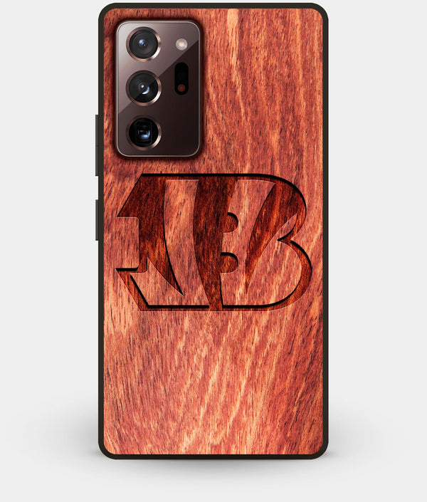 Best Custom Engraved Wood Cincinnati Bengals Note 20 Ultra Case - Engraved In Nature