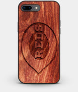 Best Custom Engraved Wood Cincinnati Reds iPhone 8 Plus Case - Engraved In Nature