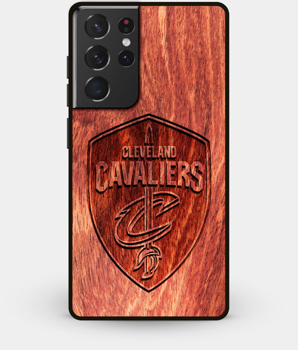 Best Wood Cleveland Cavaliers Galaxy S21 Ultra Case - Custom Engraved Cover - Engraved In Nature