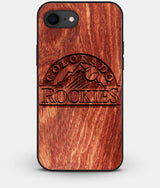 Best Custom Engraved Wood Colorado Rockies iPhone 8 Case - Engraved In Nature