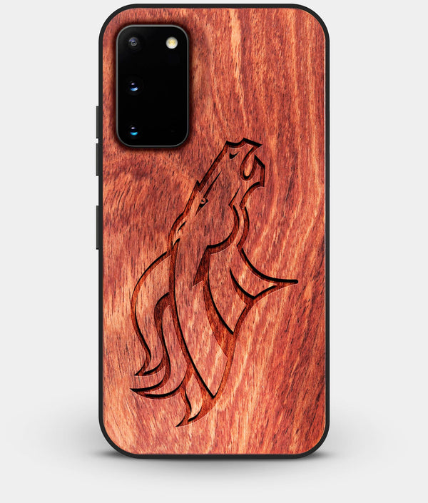 Best Custom Engraved Wood Denver Broncos Galaxy S20 Case - Engraved In Nature