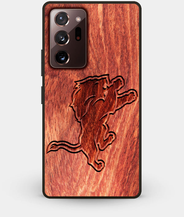 Best Custom Engraved Wood Detroit Lions Note 20 Ultra Case - Engraved In Nature