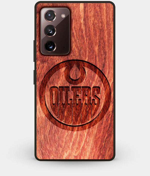 Best Custom Engraved Wood Edmonton Oilers Note 20 Case - Engraved In Nature