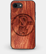 Best Custom Engraved Wood FC Schalke 04 iPhone 8 Case - Engraved In Nature