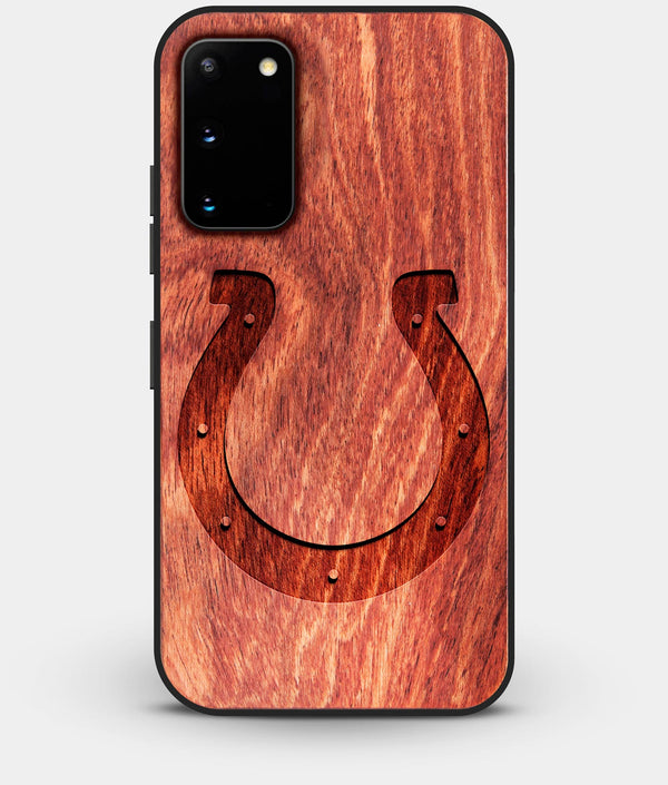 Best Custom Engraved Wood Indianapolis Colts Galaxy S20 Case - Engraved In Nature