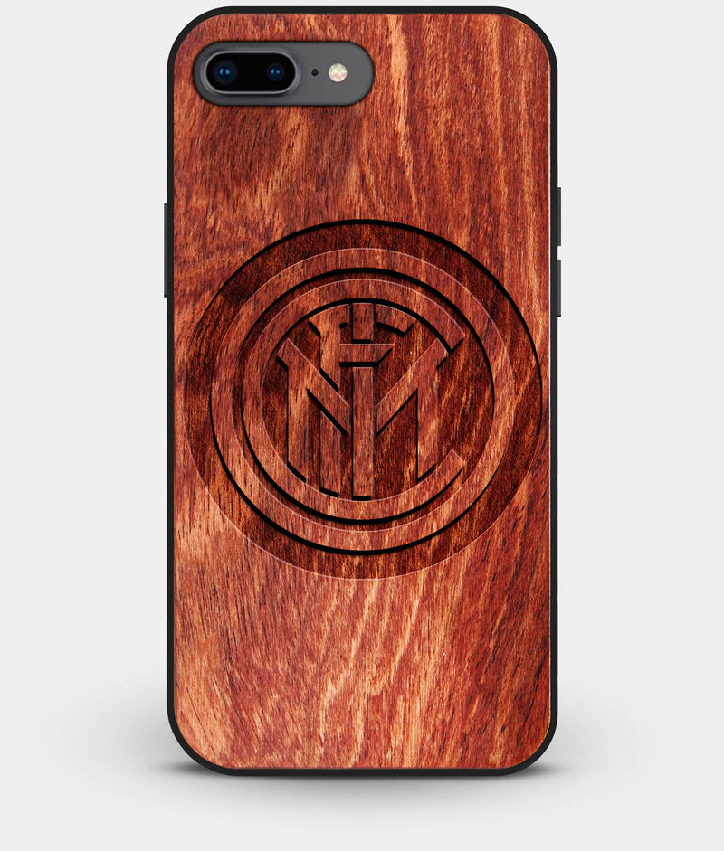 Best Custom Engraved Wood Inter Milan FC iPhone 7 Plus Case - Engraved In Nature