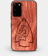 Best Custom Engraved Wood Kansas City Chiefs Galaxy S20 Case - Engraved In Nature