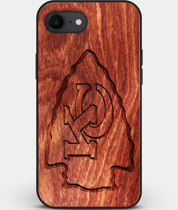 Best Custom Engraved Wood Kansas City Chiefs iPhone SE Case - Engraved In Nature