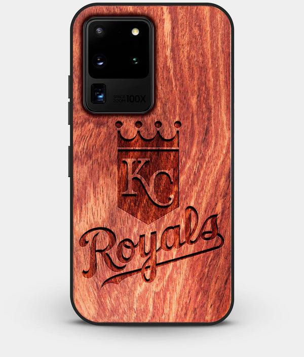 Best Custom Engraved Wood Kansas City Royals Galaxy S20 Ultra Case - Engraved In Nature