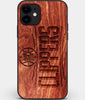 Custom Carved Wood Los Angeles Clippers iPhone 12 Case | Personalized Mahogany Wood Los Angeles Clippers Cover, Birthday Gift, Gifts For Him, Monogrammed Gift For Fan | by Engraved In Nature