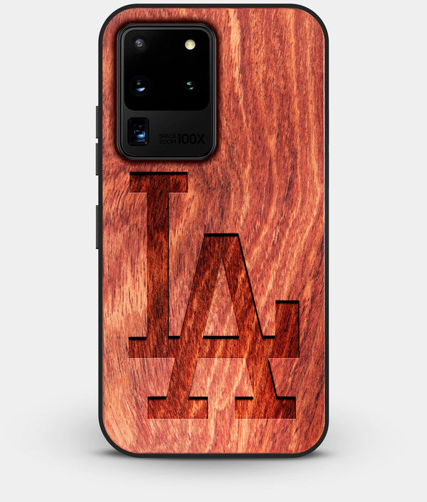 Best Custom Engraved Wood Los Angeles Dodgers Galaxy S20 Ultra Case Classic - Engraved In Nature