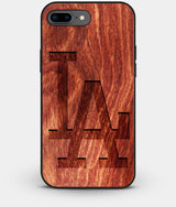 Best Custom Engraved Wood Los Angeles Dodgers iPhone 8 Plus Case Classic - Engraved In Nature