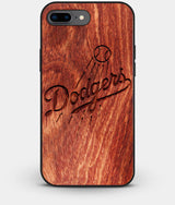 Best Custom Engraved Wood Los Angeles Dodgers iPhone 8 Plus Case - Engraved In Nature