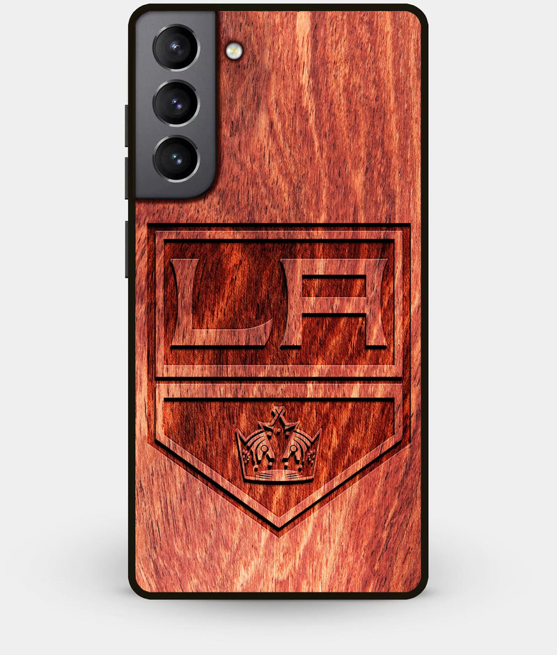 Best Wood Los Angeles Kings Galaxy S21 Plus Case - Custom Engraved Cover - Engraved In Nature