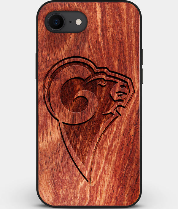 Best Custom Engraved Wood Los Angeles Rams iPhone SE Case - Engraved In Nature