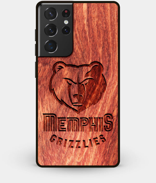 Best Wood Memphis Grizzlies Galaxy S21 Ultra Case - Custom Engraved Cover - Engraved In Nature