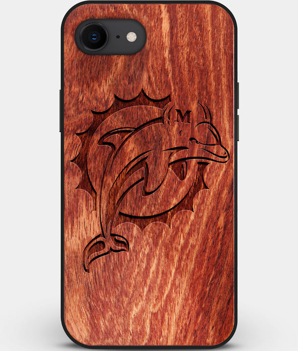 Best Custom Engraved Wood Miami Dolphins iPhone SE Case - Engraved In Nature