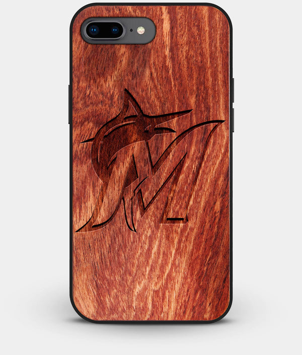 Best Custom Engraved Wood Miami Marlins iPhone 7 Plus Case - Engraved In Nature