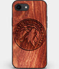 Best Custom Engraved Wood Minnesota Timberwolves iPhone SE Case - Engraved In Nature