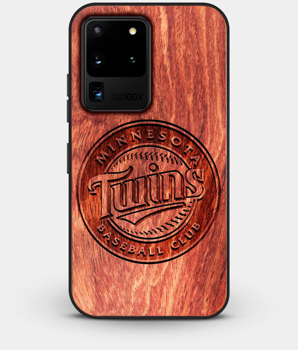 Best Custom Engraved Wood Minnesota Twins Galaxy S20 Ultra Case - Engraved In Nature