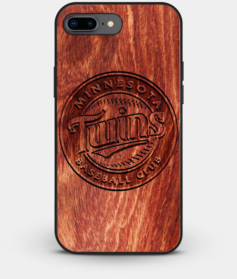 Best Custom Engraved Wood Minnesota Twins iPhone 8 Plus Case - Engraved In Nature