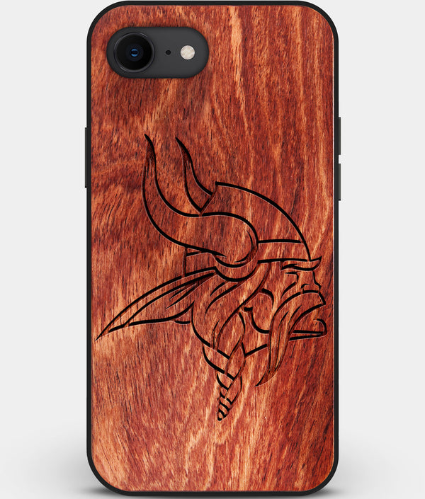 Best Custom Engraved Wood Minnesota Vikings iPhone SE Case - Engraved In Nature