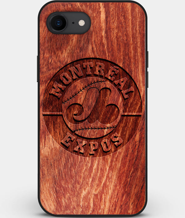 Best Custom Engraved Wood Montreal Expos iPhone SE Case - Engraved In Nature