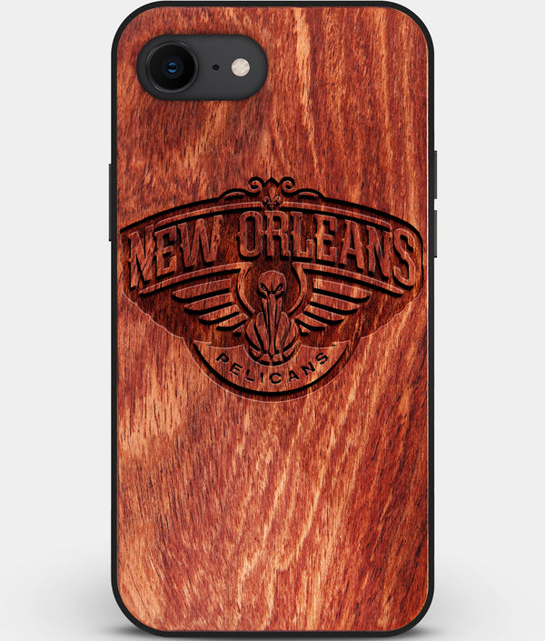 Best Custom Engraved Wood New Orleans Pelicans iPhone SE Case - Engraved In Nature