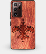 Best Custom Engraved Wood New Orleans Saints Note 20 Ultra Case - Engraved In Nature