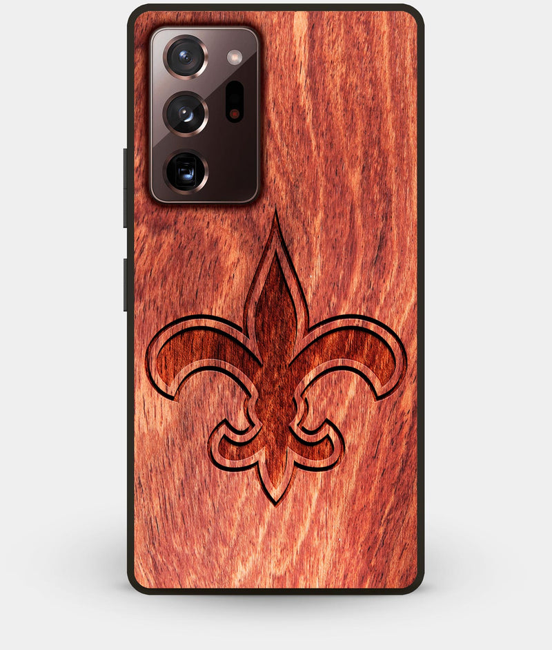 Best Custom Engraved Wood New Orleans Saints Note 20 Ultra Case - Engraved In Nature