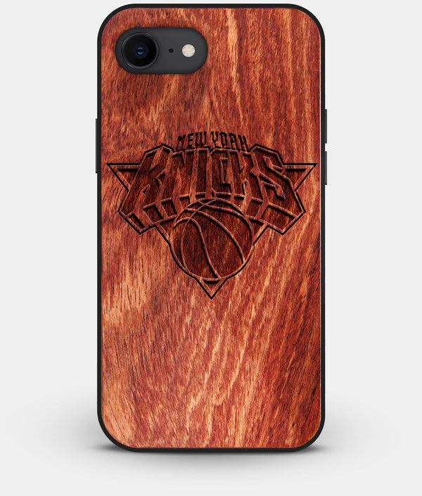 Best Custom Engraved Wood New York Knicks iPhone 8 Case - Engraved In Nature