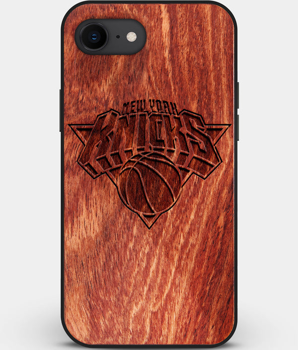 Best Custom Engraved Wood New York Knicks iPhone SE Case - Engraved In Nature